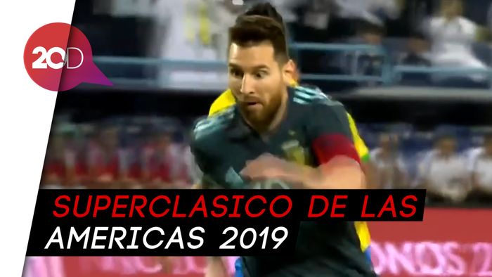 Gol Messi Menangkan Argentina Atas Brasil