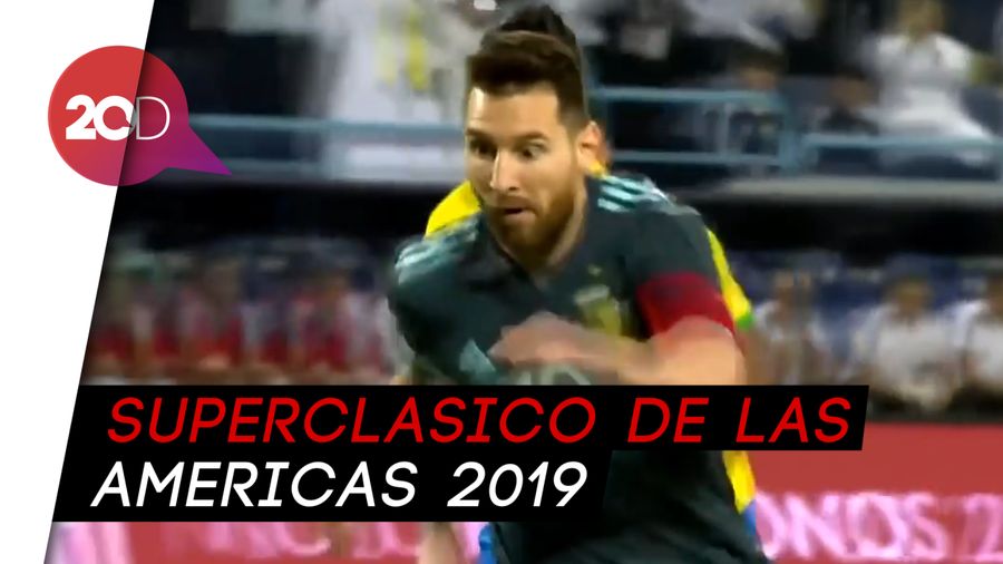 Gol Messi Menangkan Argentina Atas Brasil