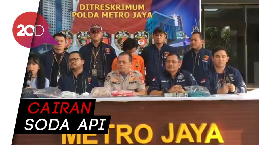 Pelaku Penyiraman Air Keras di Jakbar Pakai Soda Api