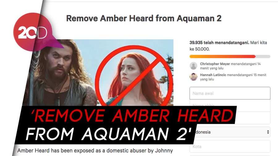 Fans Bikin Petisi Minta Amber Heard Dikeluarkan dari Aquaman 2