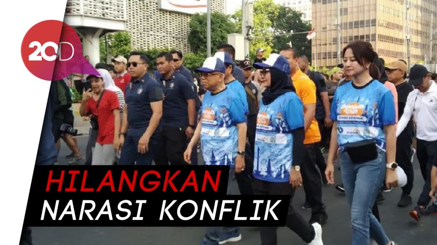 Jalan Santai di CFD, Maruf Serukan Kerukunan Antarumat Beragama