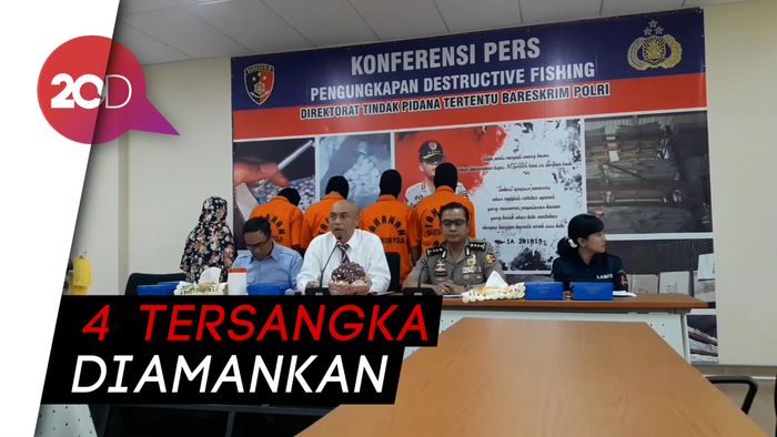  Bareskrim Tangkap Penyuplai Bahan Bom Ikan di Makasar-Sumenep