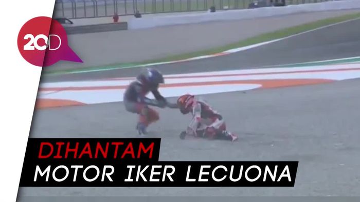 Sudah Crash, Johann Zarco Sampai Jungkir Balik Ditekel Motor