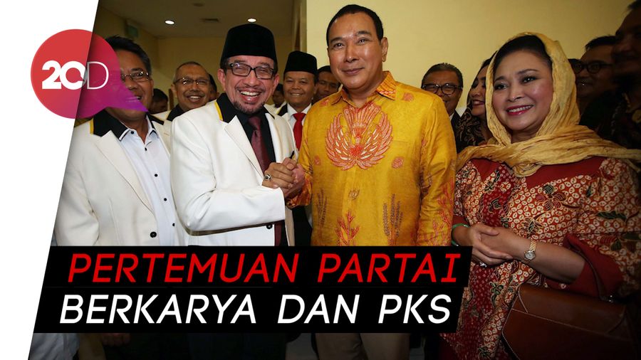 Tommy-Titiek Soeharto Temui Presiden PKS Sohibul Iman