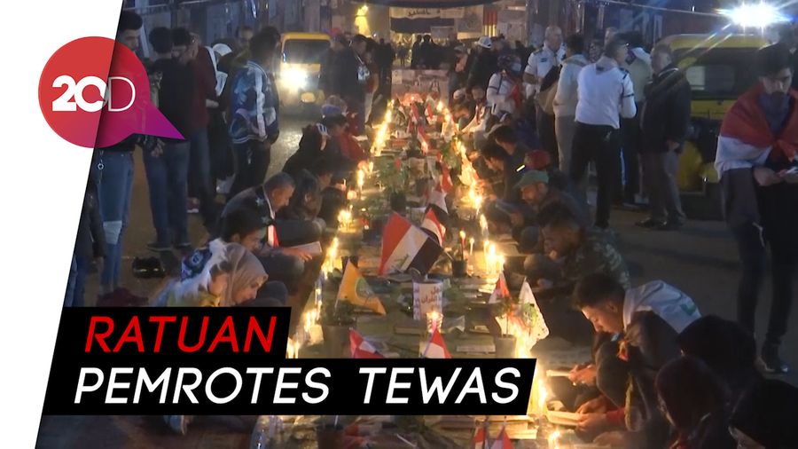 Warga Irak Mengenang Tewasnya Pengunjuk Rasa Antipemerintah