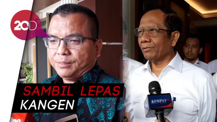 Denny Indrayana Sambangi Mahfud Md, Bicara Hukum dan Pilgub Kalsel