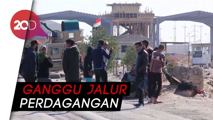 Pedemo Irak Blokade Rute ke Pelabuhan