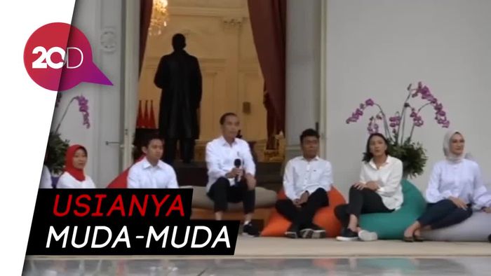 Suasana Santai Pengumuman Stafsus Jokowi dari Milenial di Istana