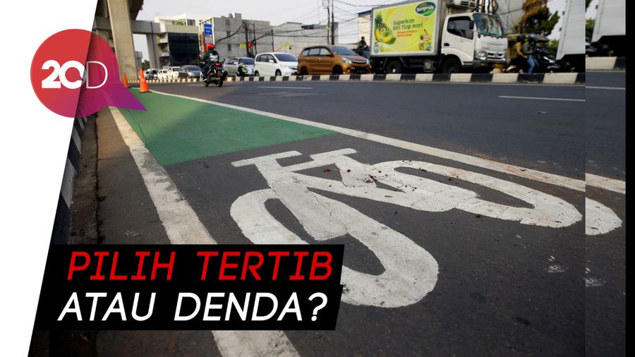 Perhatian! Mulai Hari Ini, Pemotor Masuk Jalur Sepeda Bakal Ditilang