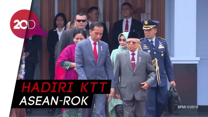 Jokowi ke Korsel, Dilepas Anies hingga Maruf Amin di Bandara