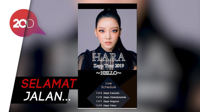Debut Bersama KARA, Goo Hara Akhiri Lewat Tur HELLO