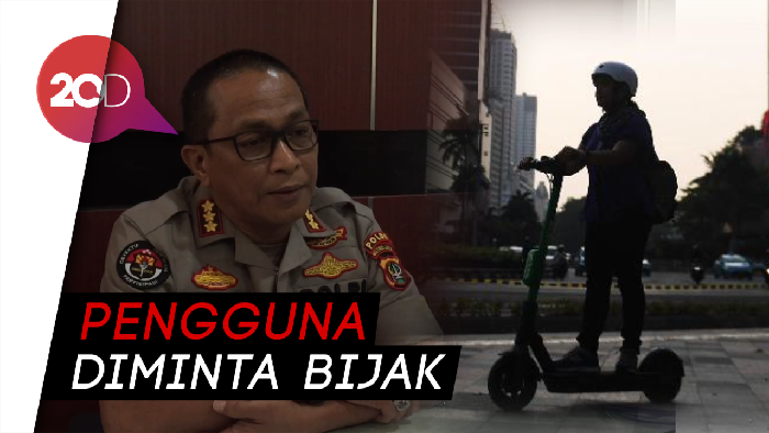 Awas! Polisi Akan Tilang Pengguna Skuter Listrik di Jalan Raya-Trotoar