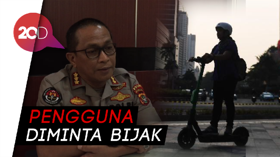 Awas! Polisi Akan Tilang Pengguna Skuter Listrik di Jalan Raya-Trotoar