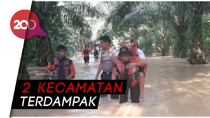 Sejumlah Desa di Rohul Dilanda Banjir, Sebagian Warga Terisolisasi