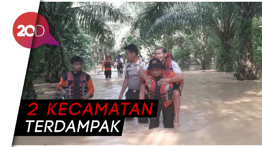 Sejumlah Desa di Rohul Dilanda Banjir, Sebagian Warga Terisolisasi