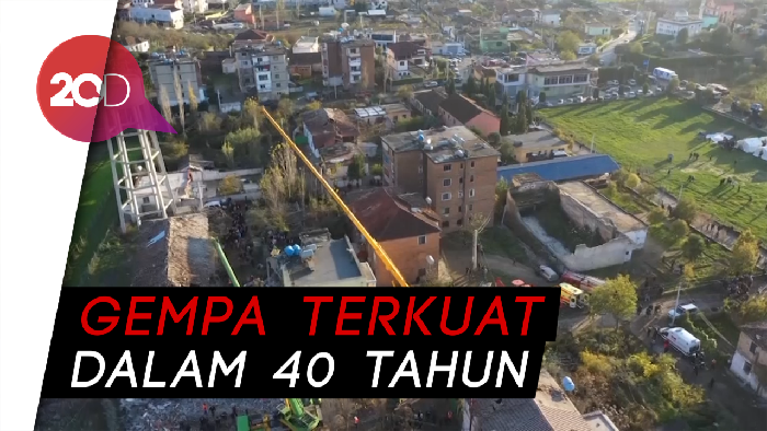 Korban Tewas Gempa di Albania Jadi 18 Orang
