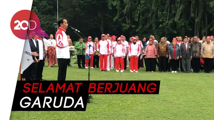Lepas Kontingen SEA Games 2019, Jokowi Targetkan 2 Besar