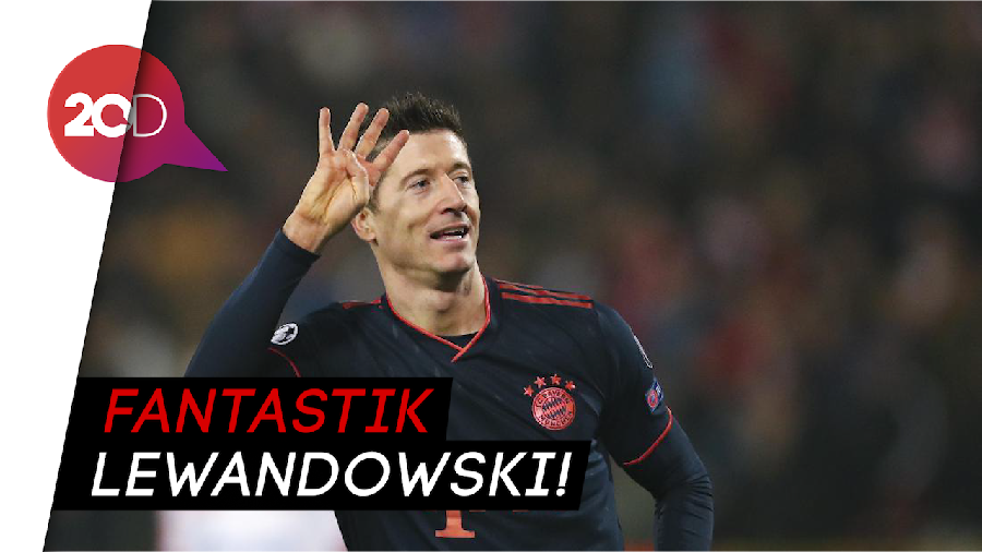 Lewandowski Quat-trick dalam 14 Menit, Bayern Hajar Red Star 6-0