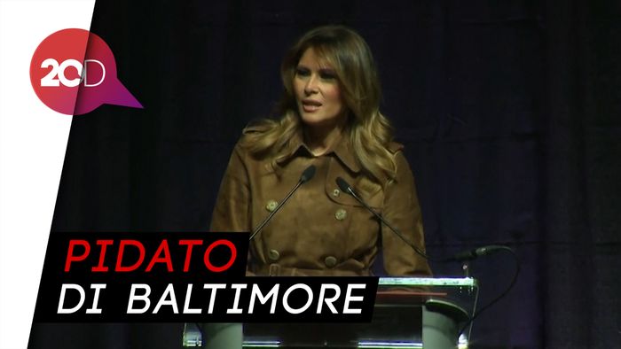 Pidato Soal Narkoba, Melania Trump Disoraki Siswa