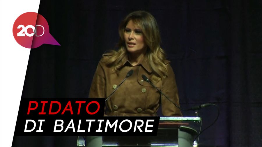 Pidato Soal Narkoba, Melania Trump Disoraki Siswa