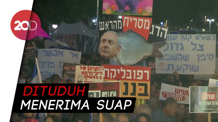 Didakwa Korupsi, PM Israel Netanyahu Dituntut Mundur Ribuan Warga