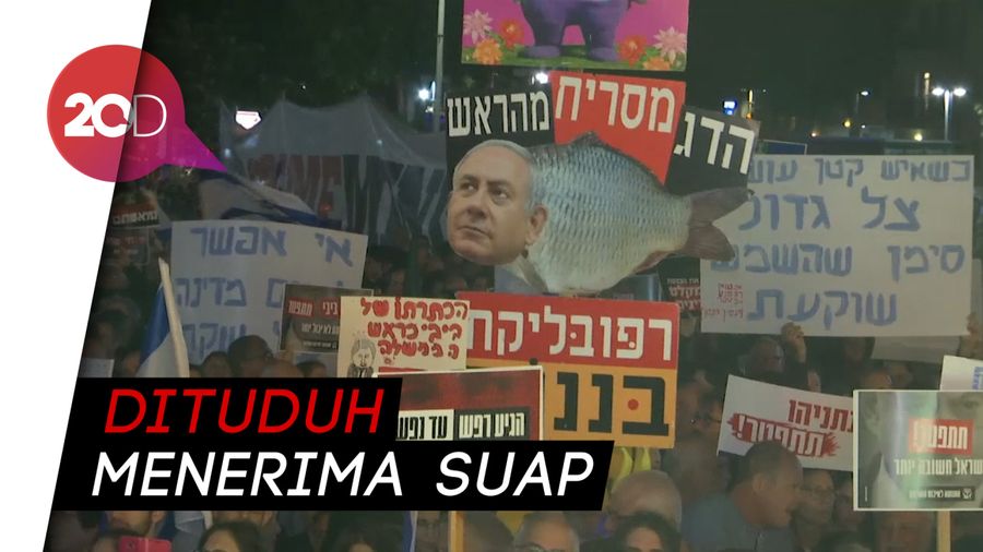 Didakwa Korupsi, PM Israel Netanyahu Dituntut Mundur Ribuan Warga