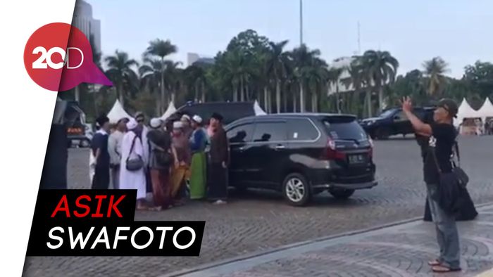 Jelang Reuni 212, Massa Mulai Merapat ke Monas