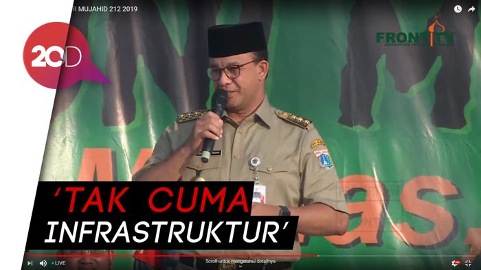 Reuni 212, Anies Bicara Persatuan Indonesia hingga Keadilan Sosial