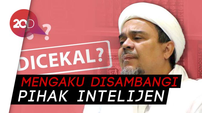 Habib Rizieq Terkejut Disebut Tak Lapor Soal Pencekalan
