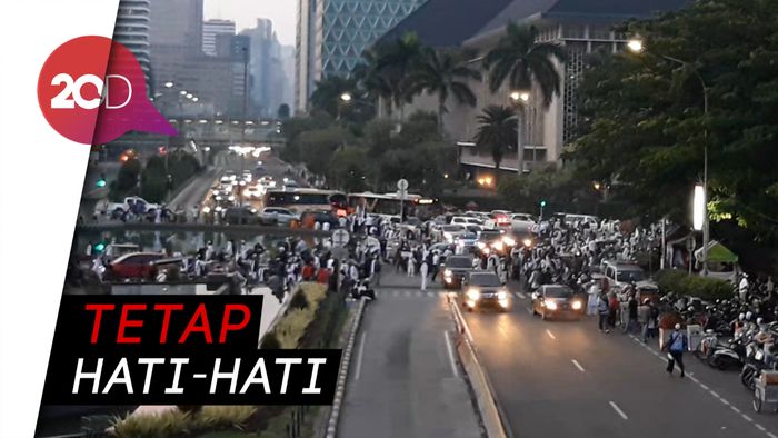 Ramai Lancar, Kondisi Lalin di Kawasan Monas Saat Reuni 212