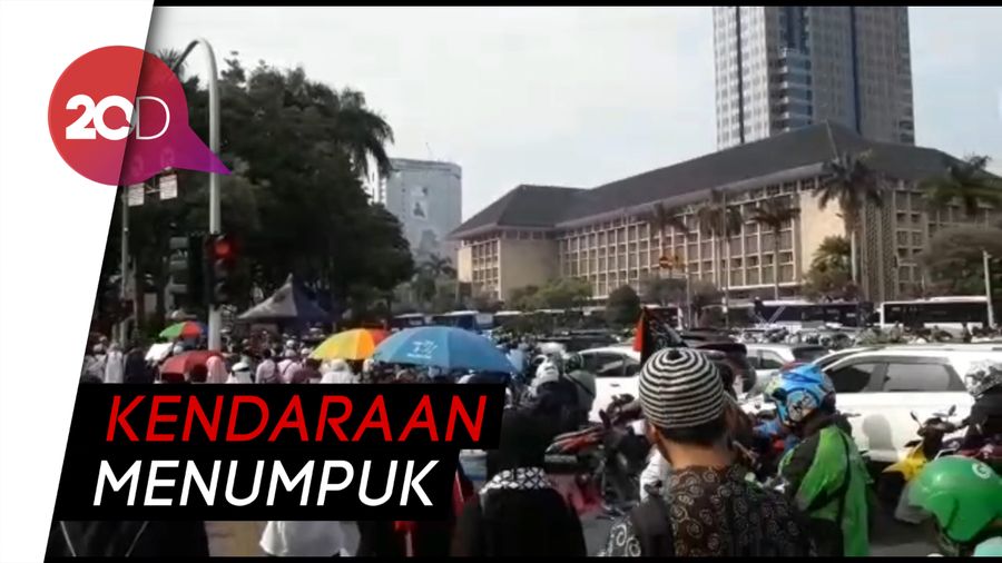 Massa Reuni 212 Bubar, Jalan Merdeka Timur Macet