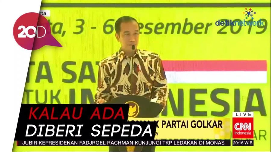 Ini Bantahan Jokowi soal Isu Istana Intervensi Munas Golkar