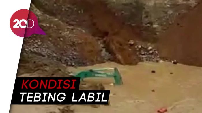 Video Tambang Galian C di Cianjur Longsor