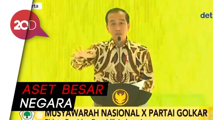 Jaga Stabilitas Nasional, Jokowi Minta Golkar Jangan Sampai Pecah