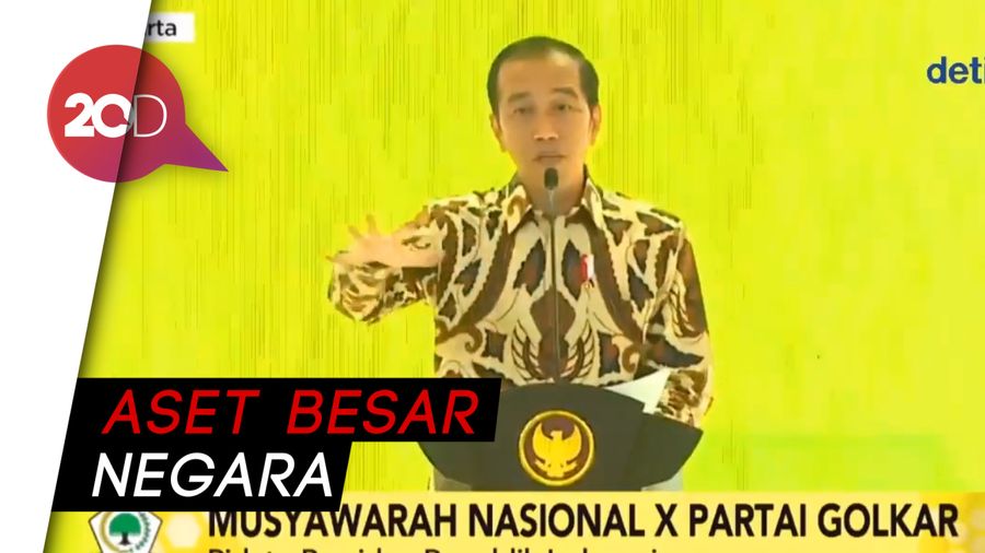 Jaga Stabilitas Nasional, Jokowi Minta Golkar Jangan Sampai Pecah