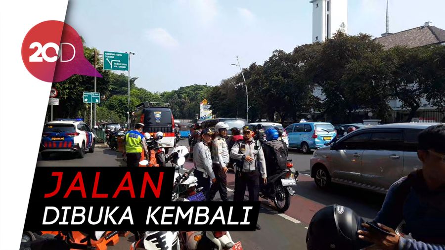 Pascaledakan, Lalu Lintas di Kawasan Monas Kembali Normal
