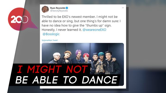 Ryan Reynolds Ngaku Senang Jadi Member Baru EXO!