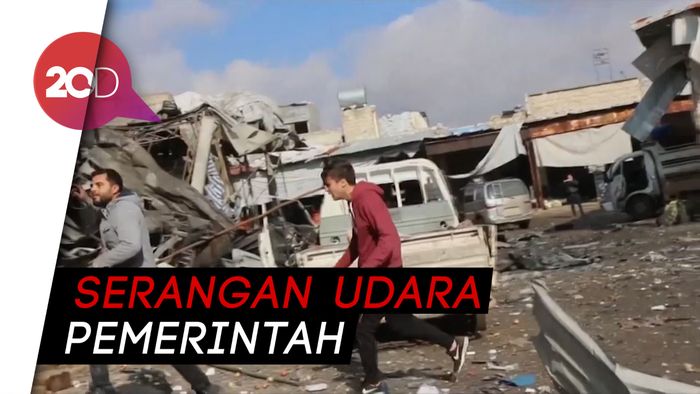 Serangan Udara Hantam Pasar di Suriah, 10 Warga Sipil Tewas