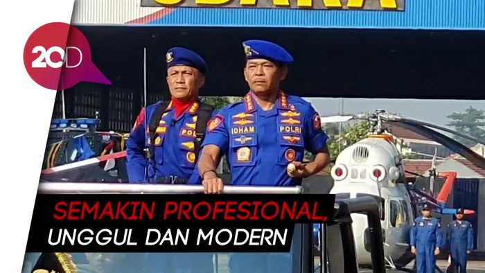 Momen Kapolri Idham Azis Pimpin Upacara HUT ke-69 Korpolairud
