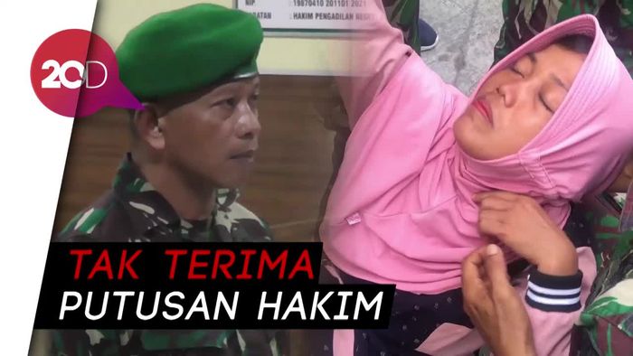 Serda N  Divonis 13 Tahun Penjara, Keluarga Korban Ngamuk!