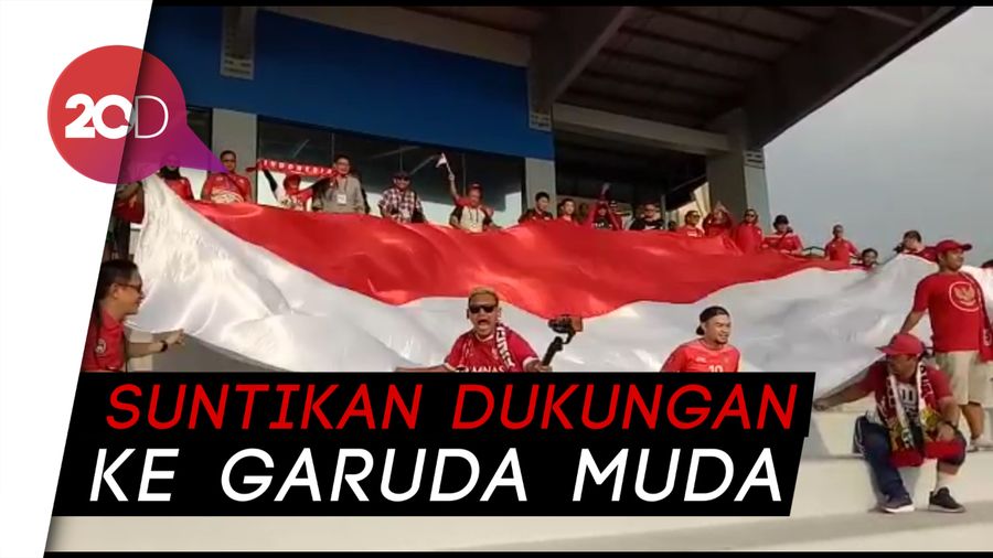 Kemeriahan Suporter Timnas Indonesia Jelang Lawan Laos