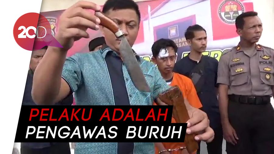 Bos Penikam Buruh Bangunan di Makassar Ditangkap