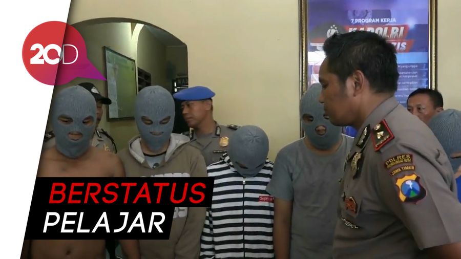 Polisi Bekuk Tujuh Pemuda yang Rusak Warung Kopi di Probolinggo