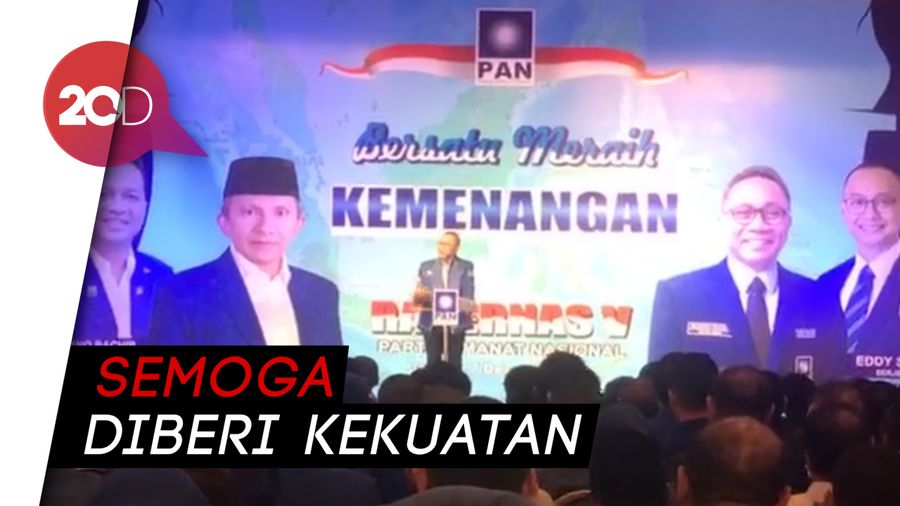 Rakernas PAN, Zulhas Doakan Adiknya yang Kena Kasus Korupsi