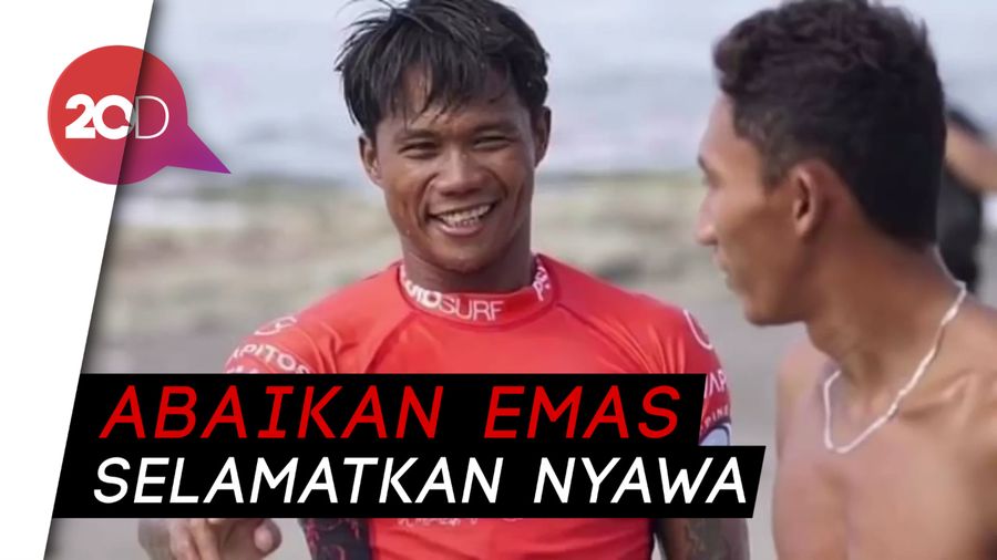 Detik-detik Peselancar Filipina Selamatkan Atlet Indonesia