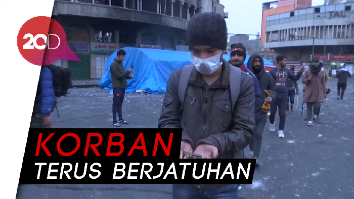 Tembakan Bubarkan Pedemo di Irak, Sehari Ada 15 Orang Tewas