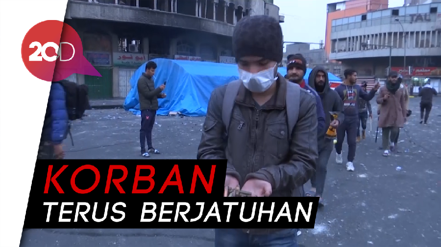 Tembakan Bubarkan Pedemo di Irak, Sehari Ada 15 Orang Tewas