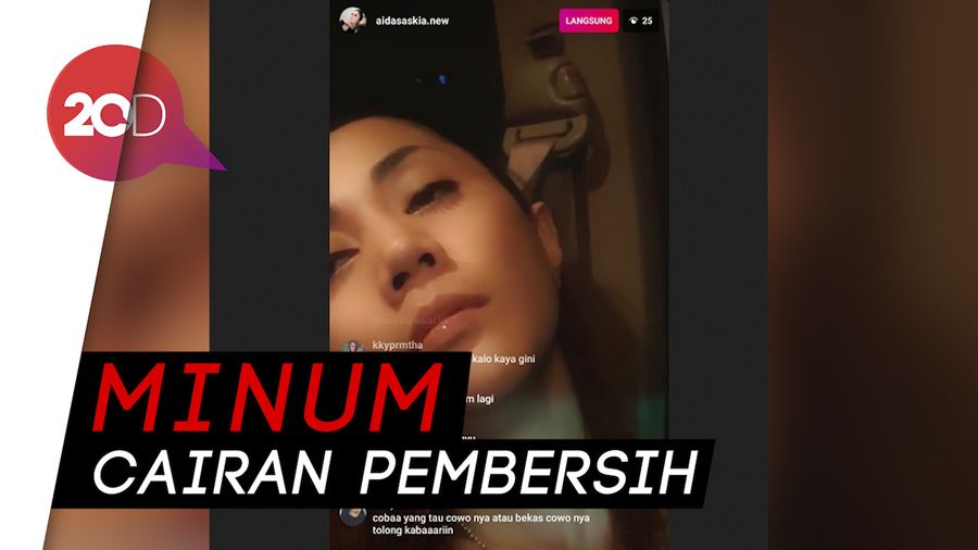 Aida Saskia Lakukan Percobaan Bunuh Diri saat Live Instagram