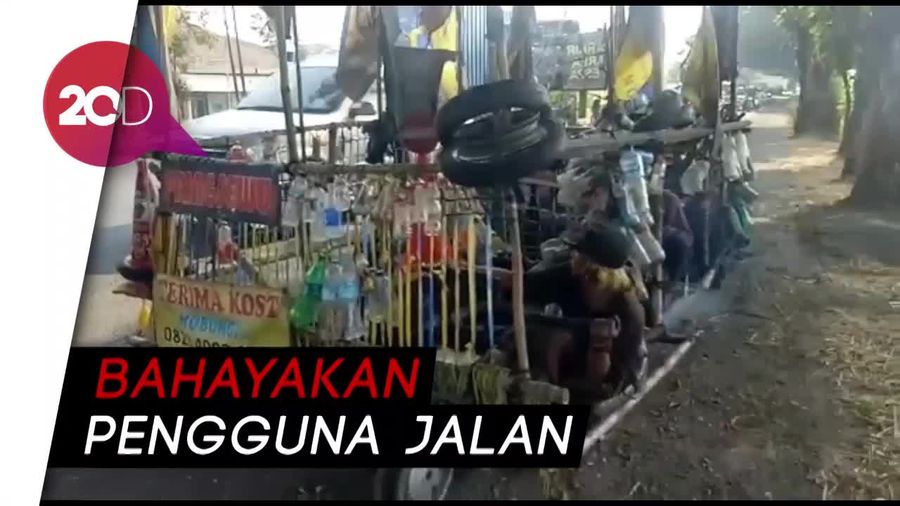 Melintas di Jalur Rawan, Vespa Modifikasi Disita Polantas Beji