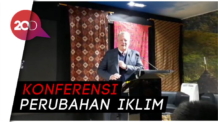 Al Gore Bicara Soal Iklim di Pavilun Indonesia